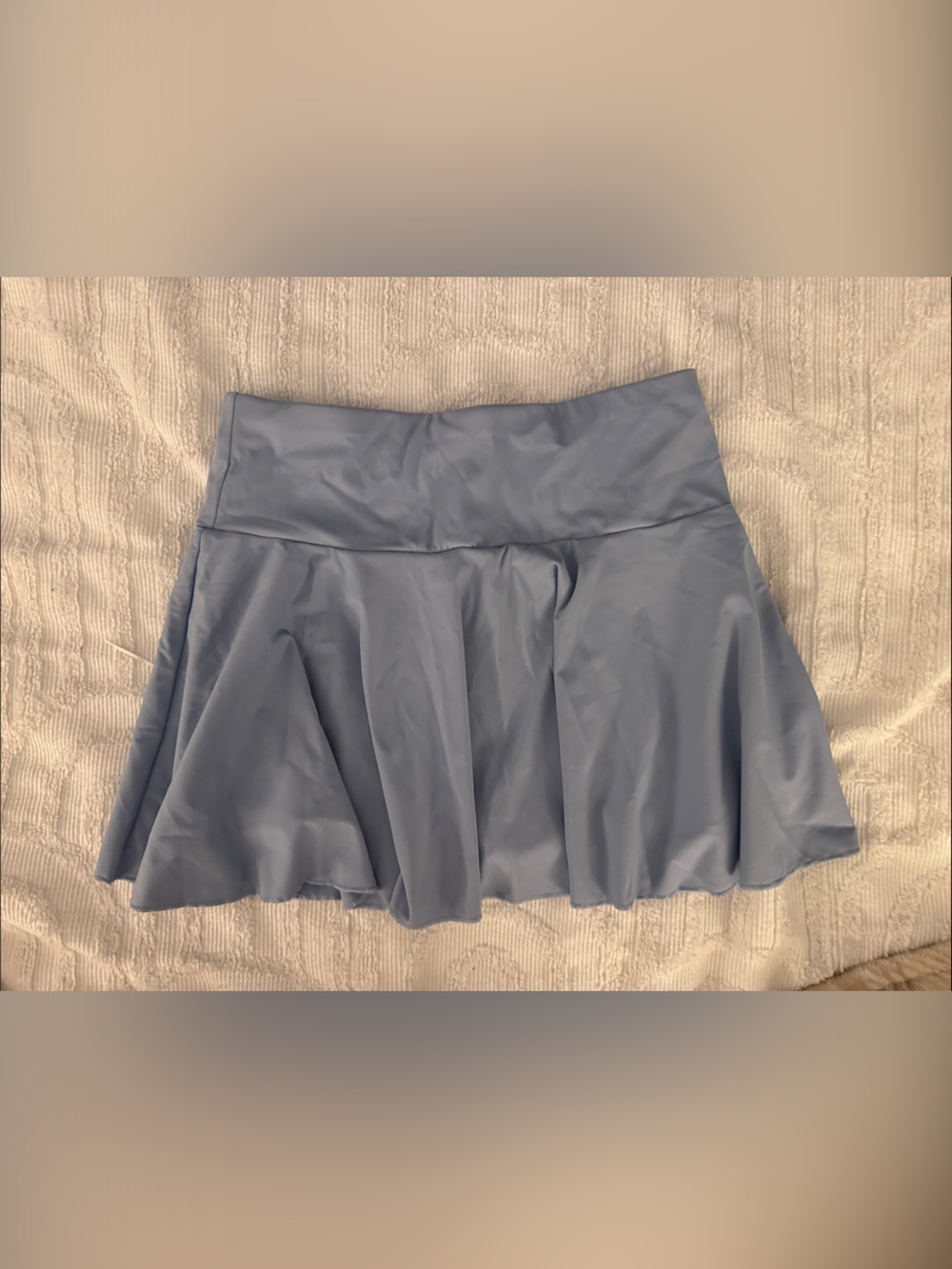 HALARA Sky Blue Asymmetrical Everyday Flared Skirt